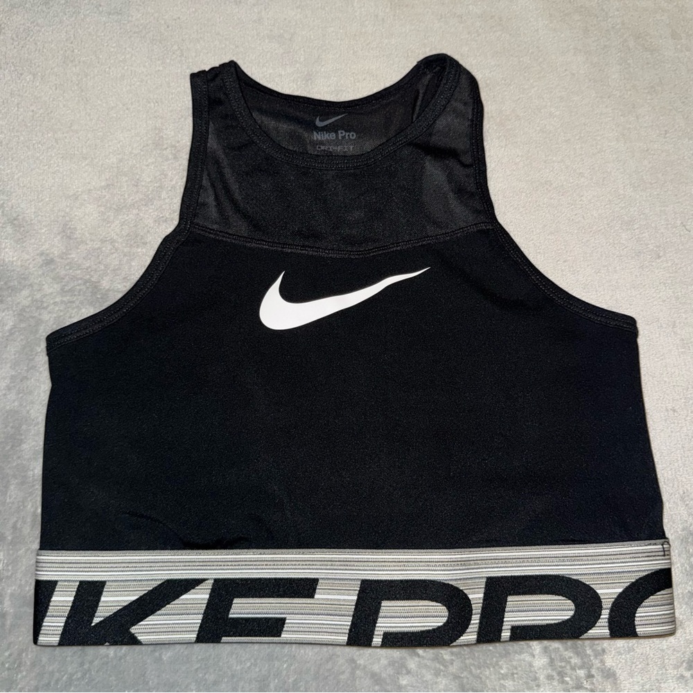 Nike Pro Dri-Fit Crop Tank Sports Bra Size Medium